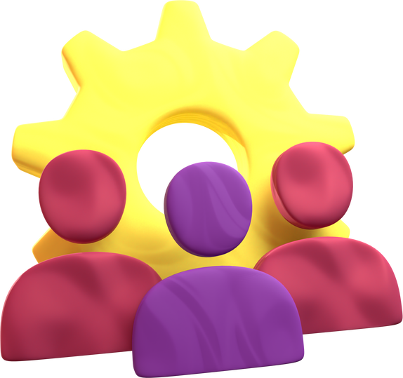 3D Team Operation Icon